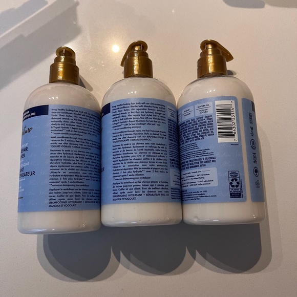 NEW x3 Shea Moisture Manuka Honey & Yogurt Hydrate & Repair Conditioner 384ml - Picture 3 of 4